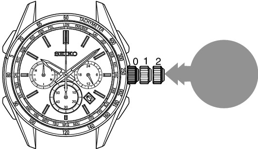 8B92_Set stopwatch hands position-6 + Set stopwatch hands position-6